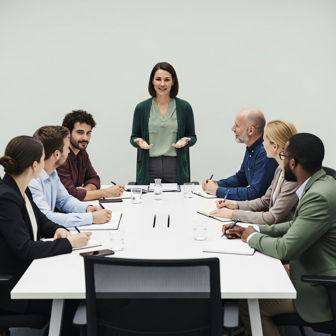 Vorstandsmitglieder im Gespräch im Vereinsheim